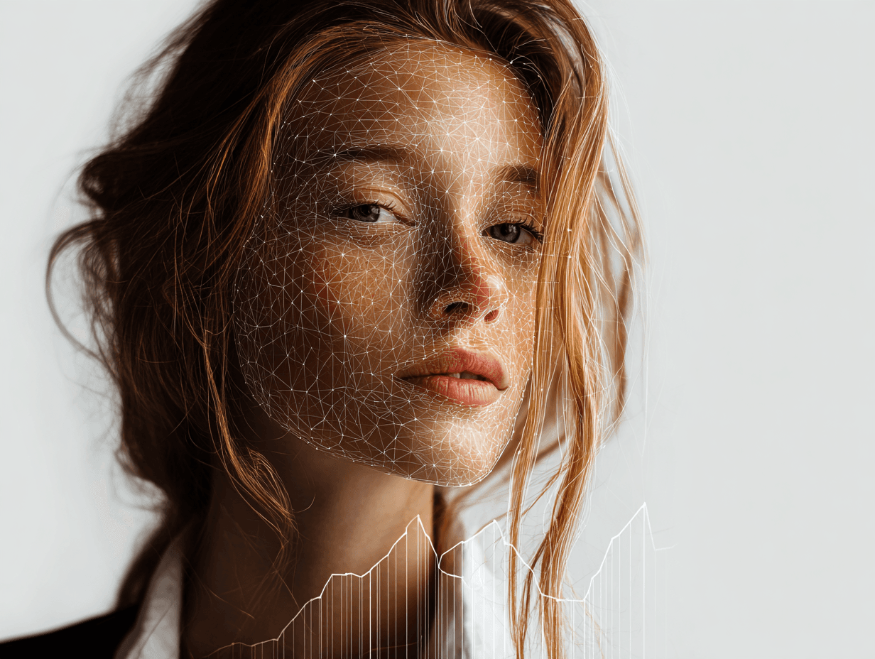 Skin pattern analysis portrait